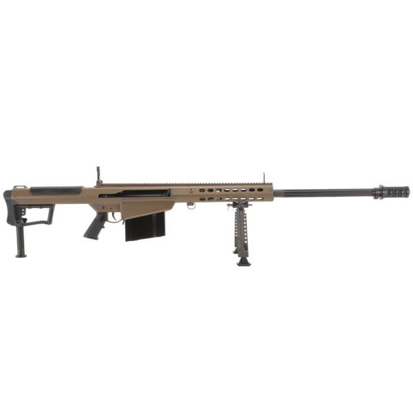 barrett m107a1 50 bmg fde hydraulic buffer 29 fluted rifle 1